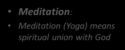 Convergence Meditation: Meditation (Yoga) means