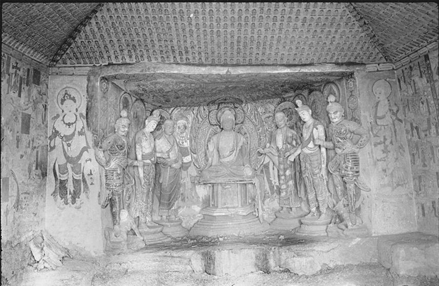 Fig. 3 Interior of the main chamber, Cave 45, Mogao Grottoes, Dunhuang, China, photography taken in