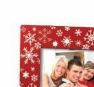 Snowflake Photo Frame Materials: metal Treatments: printed title and Scripture