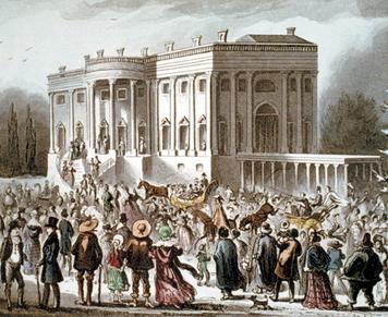 3. The Inauguration of Andrew Jackson Click to read caption On March 4, 1829, more than 10,000 people, who came from every state, crowded into Washington, D.C., to witness Andrew Jackson s inauguration.