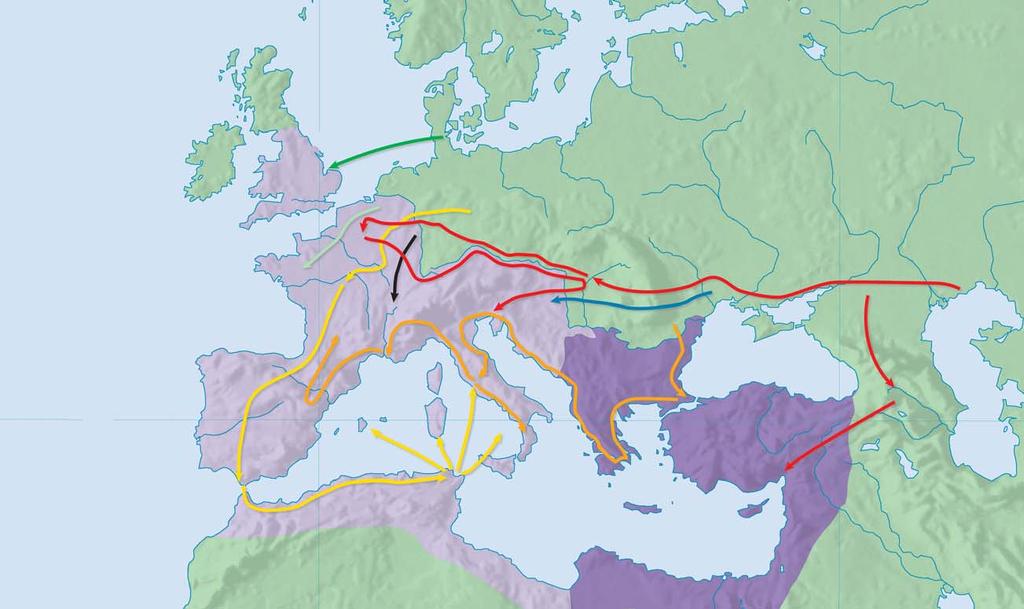 Invasions into the Roman Empire, A.D.
