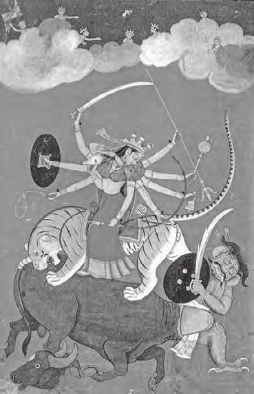 Shakti, the Supreme: Mother Goddess in Hinduism 91 painting: Guler School that there can be no region in India which is not familiar with the Mahishasuramardini narrative of the Devi slaying the