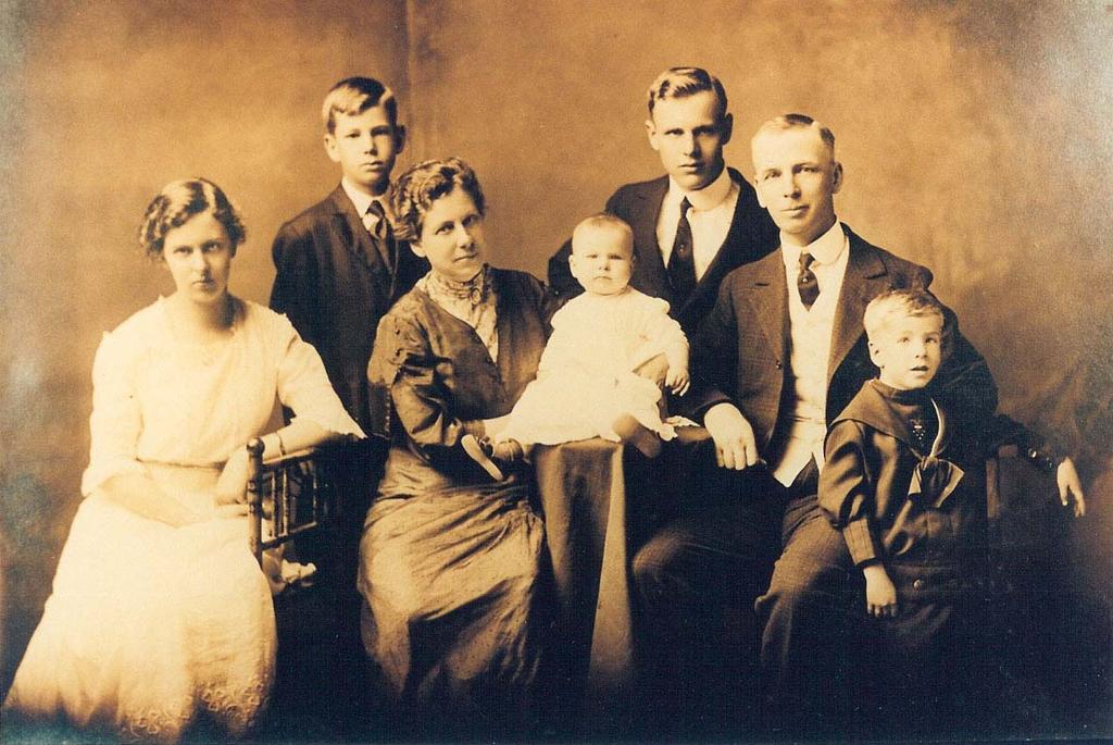 Family of Smith and Fanny Parish Left to Right: Ruth Frances Parish (Scutt), David Watson Parish,