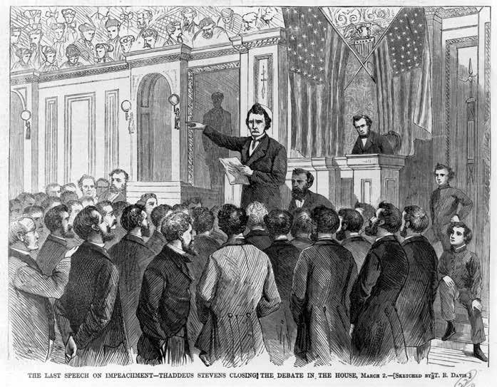 CHAPTER 23: Congressional Reconstruction President Andrew Johnson was impeached in 1868.
