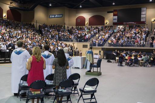 On August 28, 2016, more than 2,000 people attended the Mass of Welcome, a highlight of New Student Orientation.