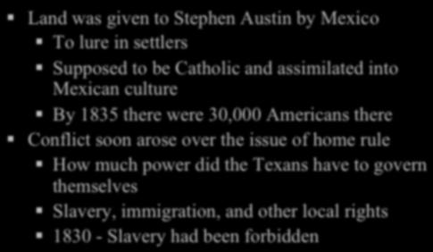 Slavery, immigration, and other local rights!