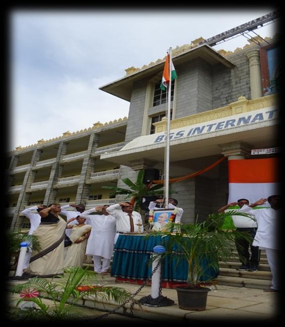 tricolor in front of our iconic school building, the event was whole level of new dimension for the entire audience gathered making the colorful function truly memorable, and will be cherished for