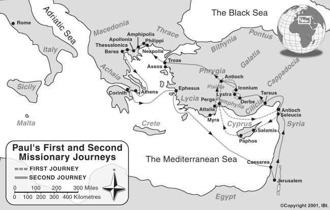 84 Paul s 1 st and 2 nd Missionary Journeys 1 st Journey 2 st