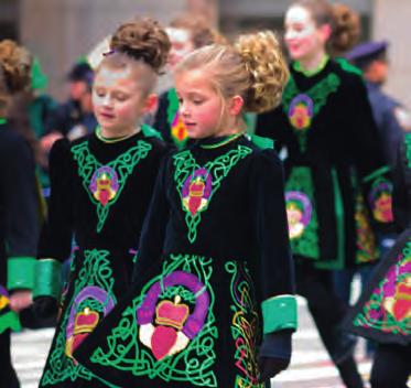Increasingly, offi cial Australia Day celebrations are including Australia s fi rst inhabitants to help achieve reconciliation. Young dancers take part in St Patrick s Day festivities in Ireland.