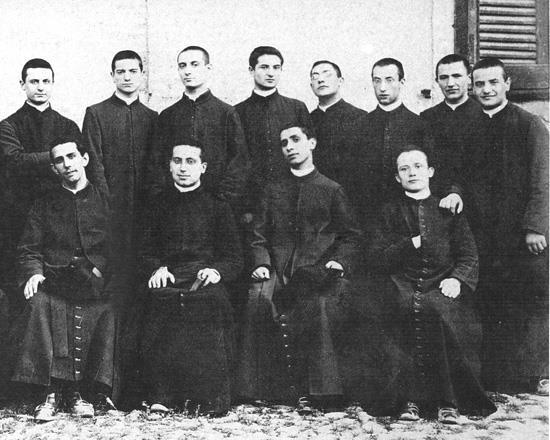 Roncalli with His Brother Seminarians On July