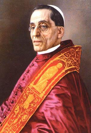 Pope Benedict XV In 1921 Pope Benedict XV named him domestic prelate and