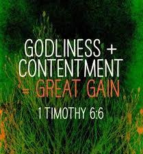 The Apostle Paul wrote to the young pastor Timothy Now godliness with contentment is great gain.