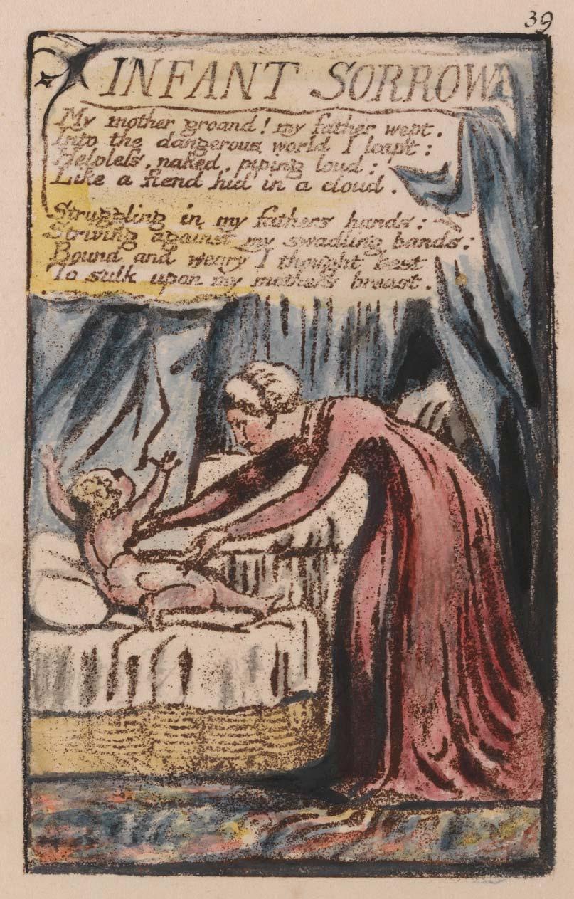 Songs of Innocence and of Experience, Plate 39, Infant Sorrow (Bentley 48), 1789 to 1794