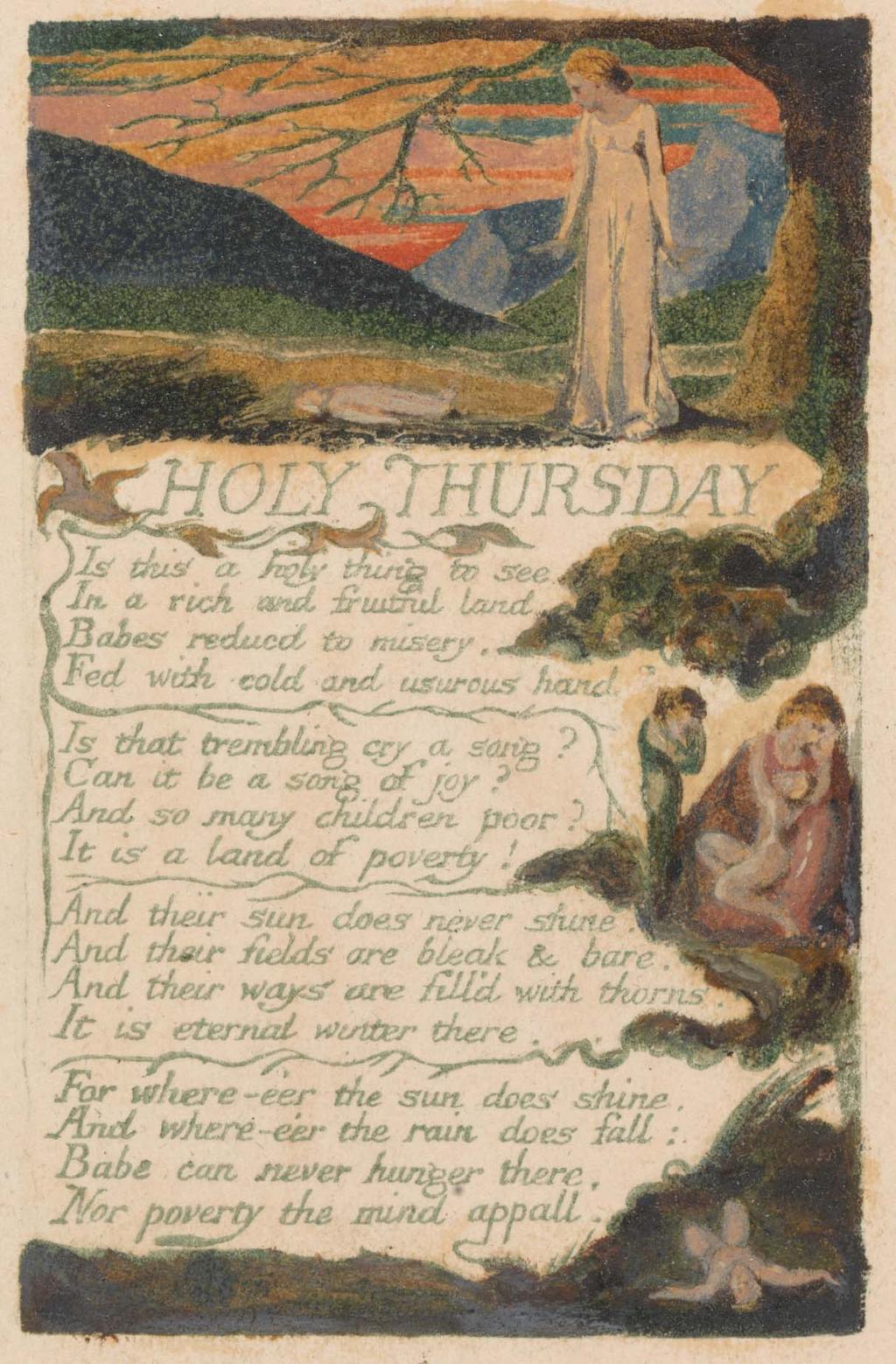 Songs of Innocence and of Experience, Plate 38, "Holy Thursday" (Bentley 33), 1794