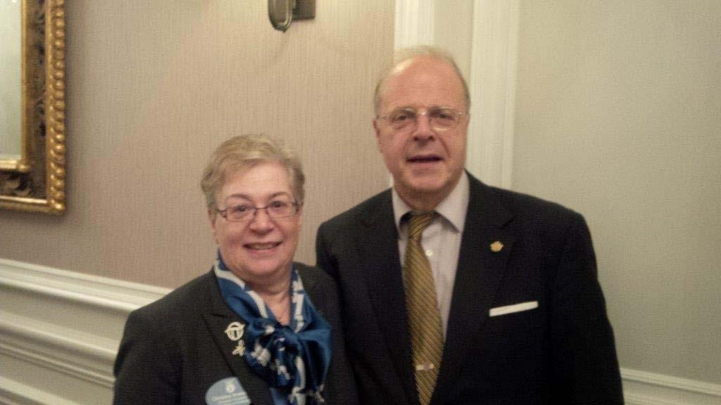 With Christina Andrews, Canadian President