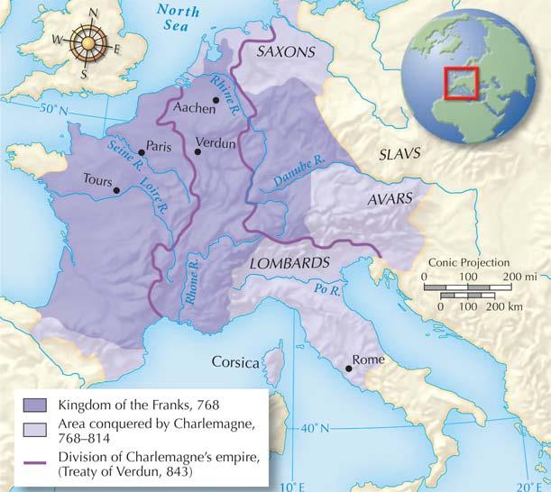 Section 1 Muslim armies overran Christian lands and crossed into France.