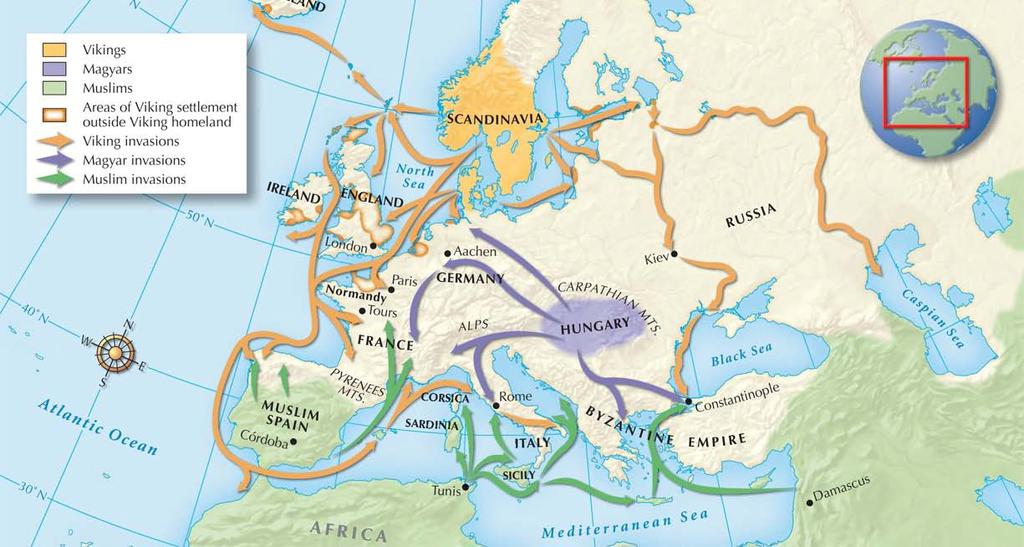 Section 1 After Charlemagne died, his empire was split up.