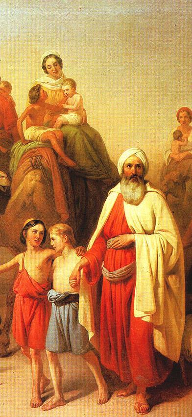 Later, when Abram was ninety-nine years old, God appeared to him as El Shaddai. He called on him to live up to the covenant they had made. Abraham s Journey by József Molnár, ca. 1850.