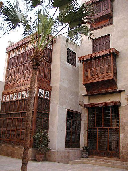 :(الحياء ( Modesty 5- -Eventually, what became to be known as the language of Islamic residential architecture, such as the courtyard, partly or fully screened windows, raising windows