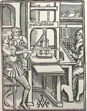 The Printing Press Enabled a printer to produce hundreds of copies of a single work.