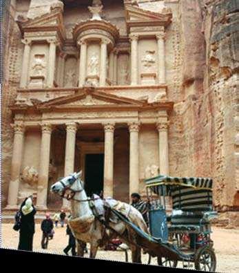 TOUR NO. 12 FULL DAY TOUR TO PETRA JORDAN Pick up from Eilat hotel or airport; Enter Jordan through Arava border crossing. Drive in an air-conditioned bus to Petra.
