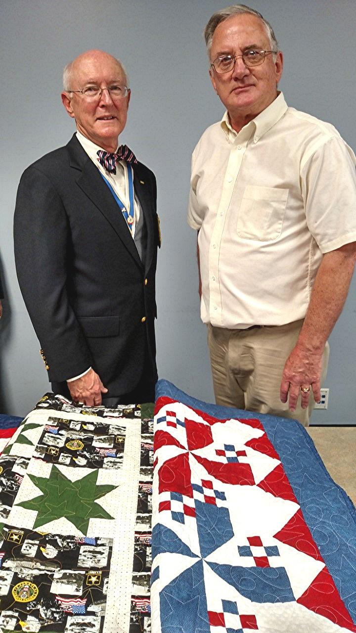 College (OTC) in Springfield, Missouri. The quilts were personalized with a message and presented to each veteran.