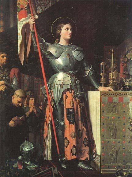 Joan of Arc: French peasant girl who heard voices urging her to get involved in the struggle.