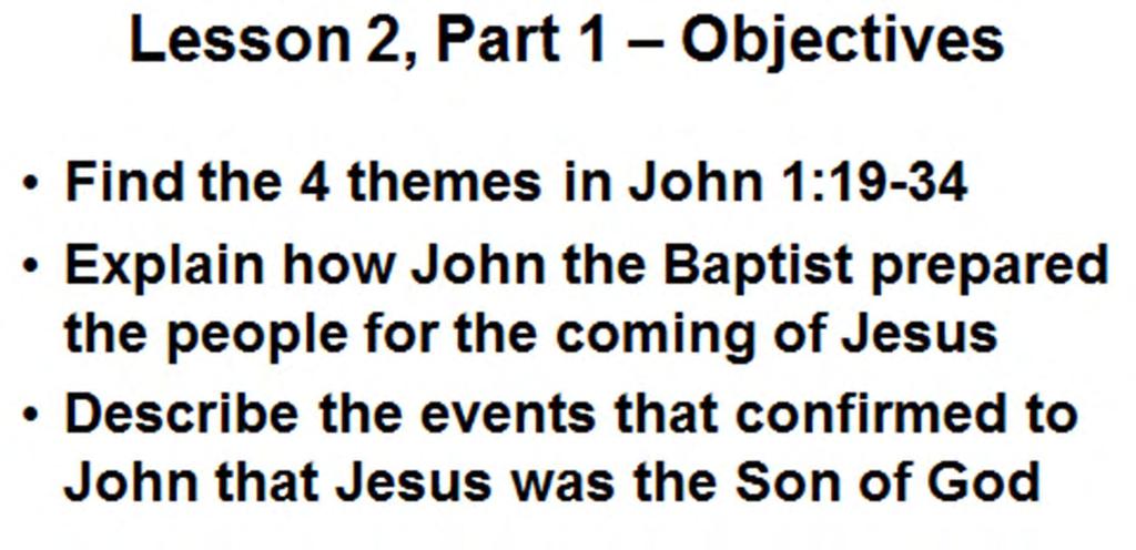 Lesson 2, part 2 Objectives Identify the 1 st four converts and