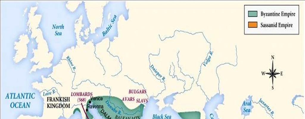 Byzantine & Sassanid Empires, 6 c The Byzantine Empire not only