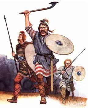 The Franks Another Germanic tribe was established in the former Roman province of Gaul now France Established by the Franks under Clovis Clovis and 3,000 were
