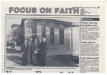 1989 Rev David Clarkson appointed as Senior Minister of LHFC and additional staff appointed over subsequent years. 2003 January LHFC celebrates church centenary.
