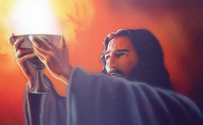 JESUS INSTITUTES THE EUCHARIST Wile they were eating, he