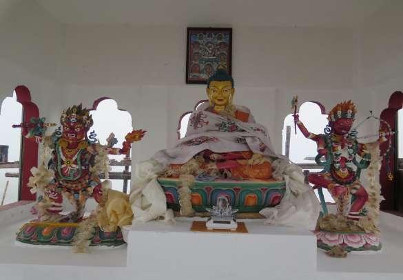 The sixth floor will be devoted to the Kagyupa lineage with statues of Marpa, Milarepa, Gampopa and paintings of the four major and eight minor lineages.