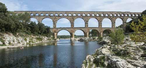 Remains of Roman aqueducts are everywhere, perhaps the most iconic being the Pont du Gard in