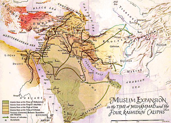 Building a Muslim Empire Early challenges; Muhammad dies without a successor Abu Bakr