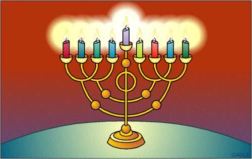Hanukkah celebrations include the lighting of the menoraha