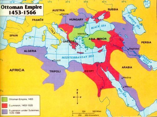 MUSLIM EMPIRES (between 1400s and the 1800s) a. The Ottoman Empire i.