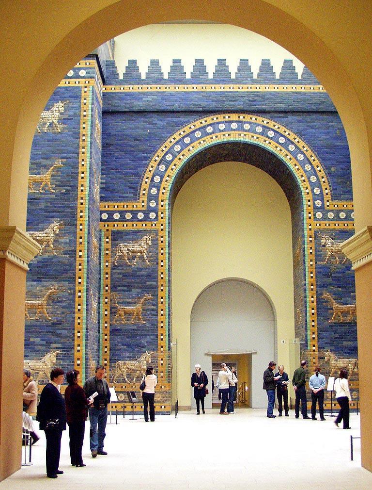 Pictured here is the Ishtar Gate it was the main entrance to the city