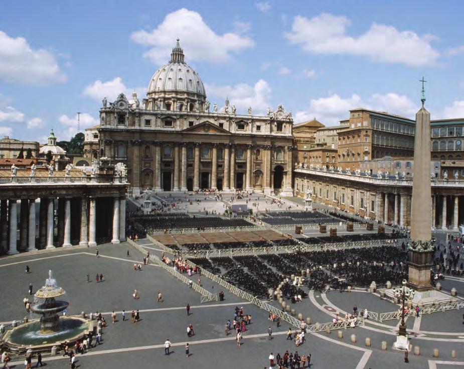 A large portion of the indulgence money was used to pay for work on the magnificent St. Peter s Basilica in Rome.