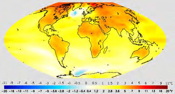 GLOBAL WARMING Projected change in annual mean surface air temperature Human influence on the climate system is clear.