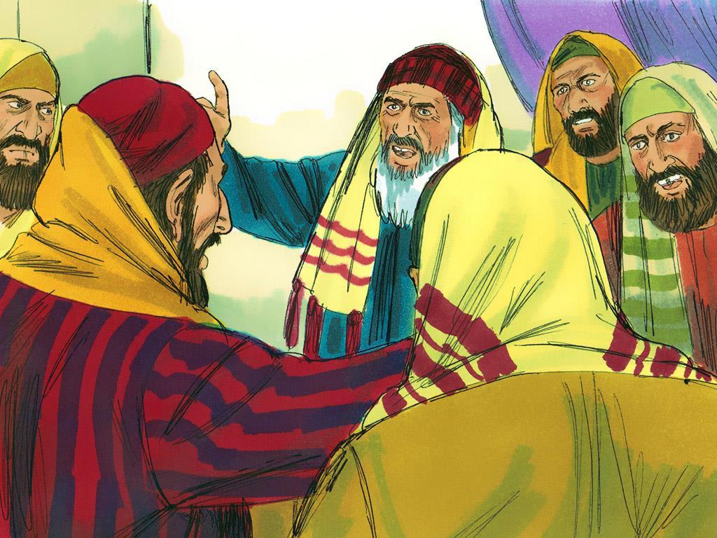 3. When Paul stood up in front of the Sanhedrin he told them that he had done nothing wrong. This made the leader of the Sanhedrin very angry.