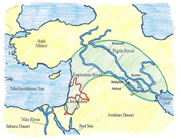The Fertile Crescent Black Sea Caspian Sea DIRECTIONS: Use the maps located on pages 33 59 to complete 1-7 below. 1. Create a compass rose for your map above that includes the 4 cardinal directions.