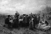 9 The Pilgrims were grateful to have survived a full year. They thanked God for bringing them to this new land where they could live freely, following their own religion.