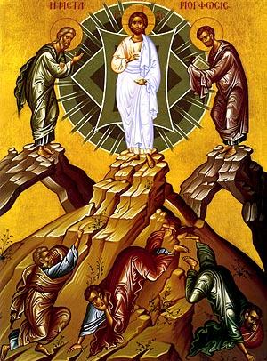 Transfiguration of Christ FATHER s Voice This is my Beloved Son, in Whom I am well pleased (Matt 17:15) SON being transfigured HOLY SPIRIT descends in the form of a cloud of light