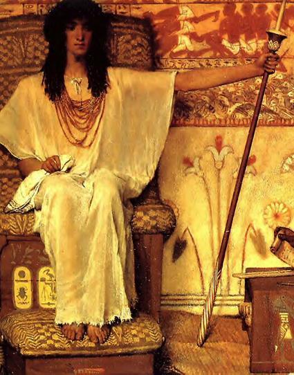 Joseph the Overseer, Lawrence Alma-Tadema, 1874. During the first seven years Asenath bore Joseph two sons.