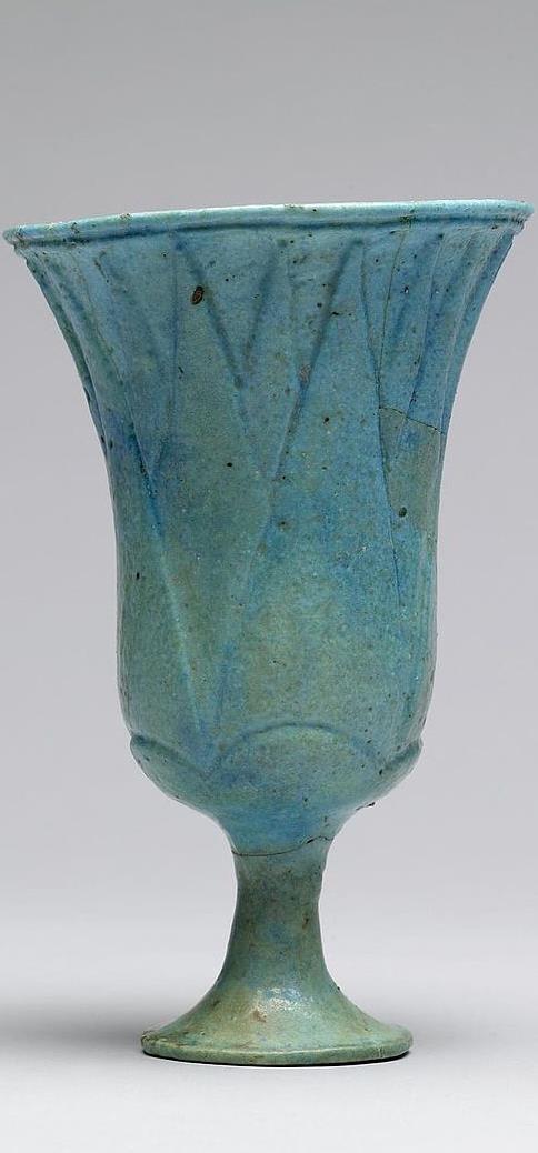 Egyptian Lotus Chalice, ca. 1300 B.C.E. As soon as they left the city, Joseph ordered his steward to catch up to them and accuse them of stealing his master s silver cup.