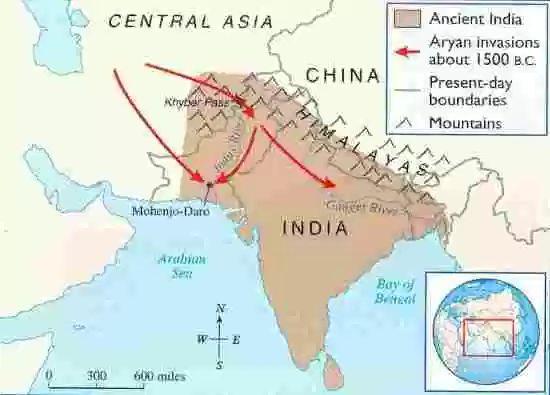 Aryan Civilization The Aryans originated from the area north of the