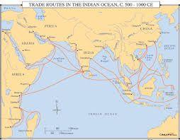 Indian Ocean Trade seasonal nature of the monsoon winds forced long stays by sailors in their various ports of