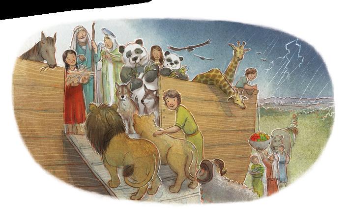SCRIPTURE Noah STORIES By Kim Webb Reid A long time ago, people on earth