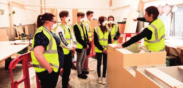 In June, Blakemore Design and Shopfitting hosted a study tour for year 11 students from Ormiston Shelfield Community Academy.